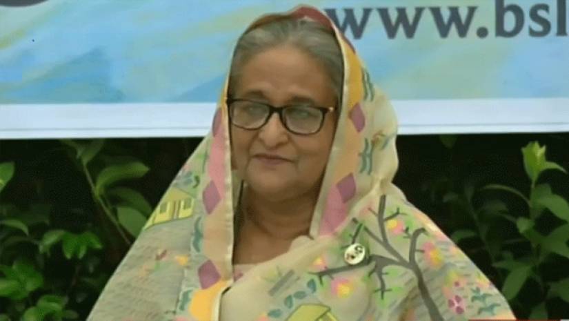 বক্তব্যে রাখছেন প্রধানমন্ত্রী শেখ হাসিনা