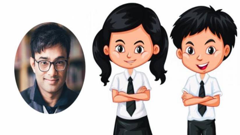 লেখক আমিনুল ইসলাম (বায়ে)