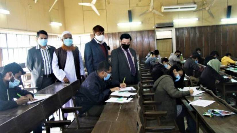 স্বাস্থ্যবিধি মেনে শাবিপ্রবিতে পরীক্ষা শুরু