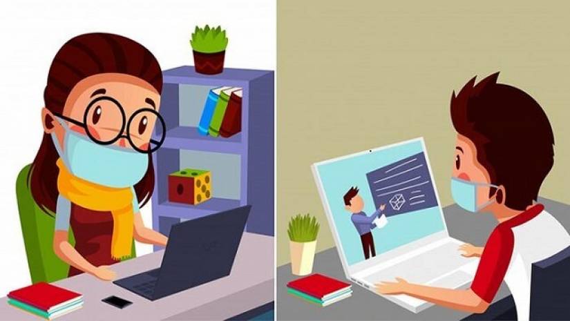 করোনাকালে দূরশিক্ষণ কার্যক্রমে জোর দেওয়া হয়েছে