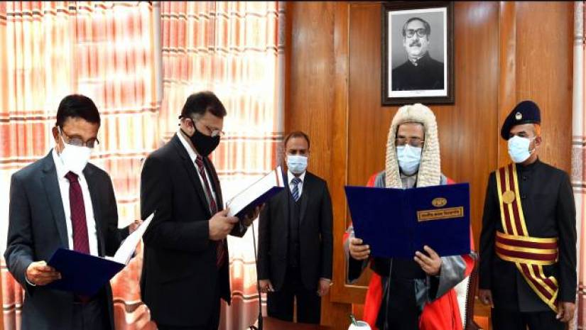 নবনিযুক্ত দুই সদস্যের শপথ গ্রহণ অনুষ্ঠান