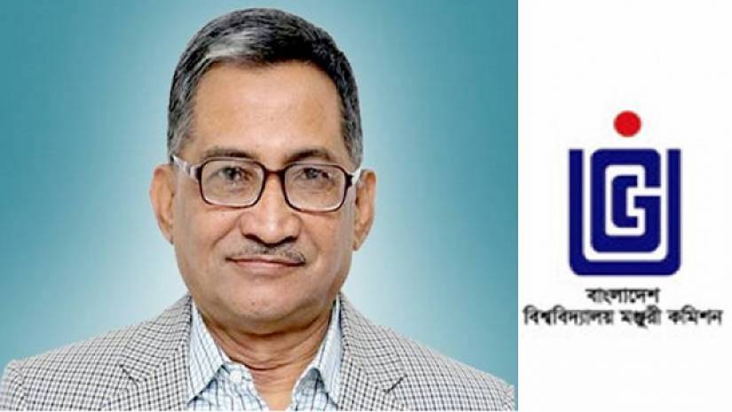 অধ্যাপক ড. কাজী শহীদুল্লাহ ও ইউজিসি লোগো