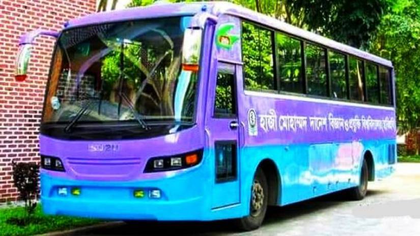 হাবিপ্রবি শিক্ষার্থীদের পরিবহনে ব্যবহৃত বাস