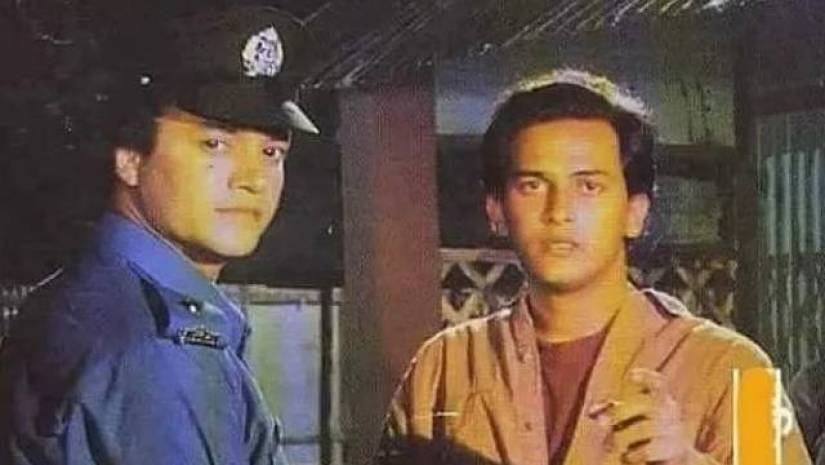 চিত্রনায়ক শাহিন আলম ও সালমান শাহ