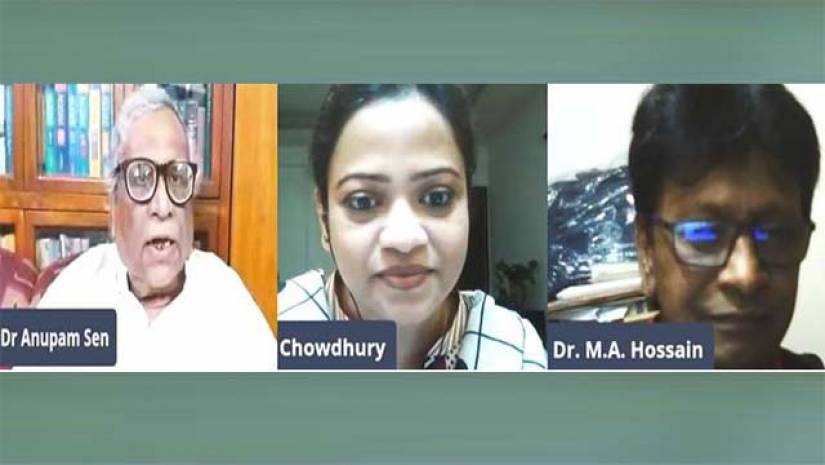 ওয়েবিনারে কথা বলছেন ড. অনুপম সেন
