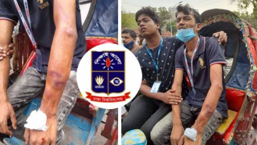 হামলার ছবি তোলায় সাংবাদিককে ছাত্রলীগের মারধর
