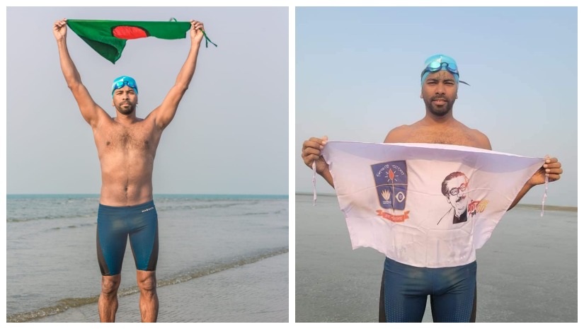 ঢাবি সাঁতার দলের অধিনায়ক মো. সাইফুল ইসলাম রাসেল