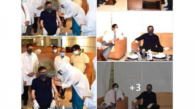 মন্ত্রীর ফেসবুকে দেয়া ছবি