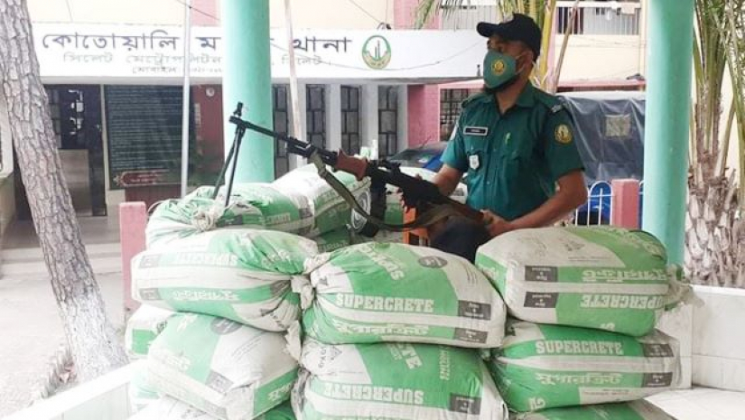 সিলেটের থানা-ফাঁড়িতে লাইট মেশিনগান পোস্ট