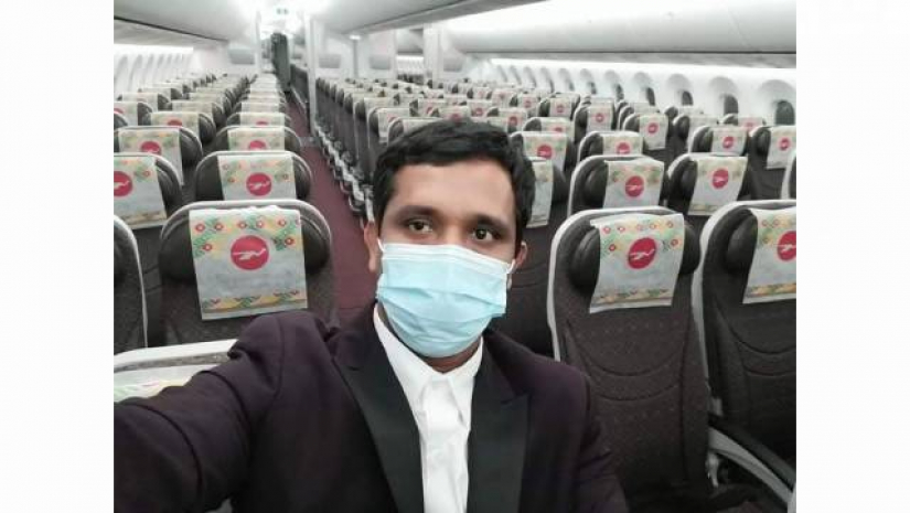 বিমানে একাই আসলেন সৌদি প্রবাসী যুবক