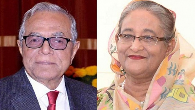 ছবিতে রাষ্ট্রপতি ও প্রধানমন্ত্রী
