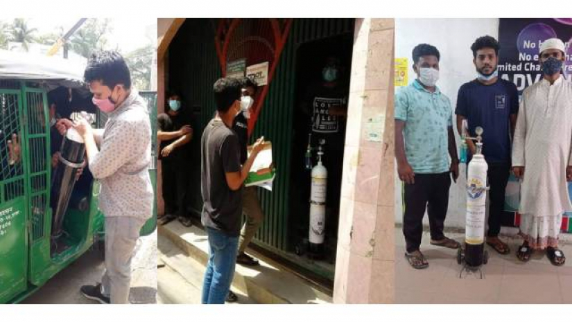 বিনামূল্যে অক্সিজেন সরবরাহ করছে ‘স্যোশাল এইডার ডেভেলপমেন্ট অর্গানাইজেশন