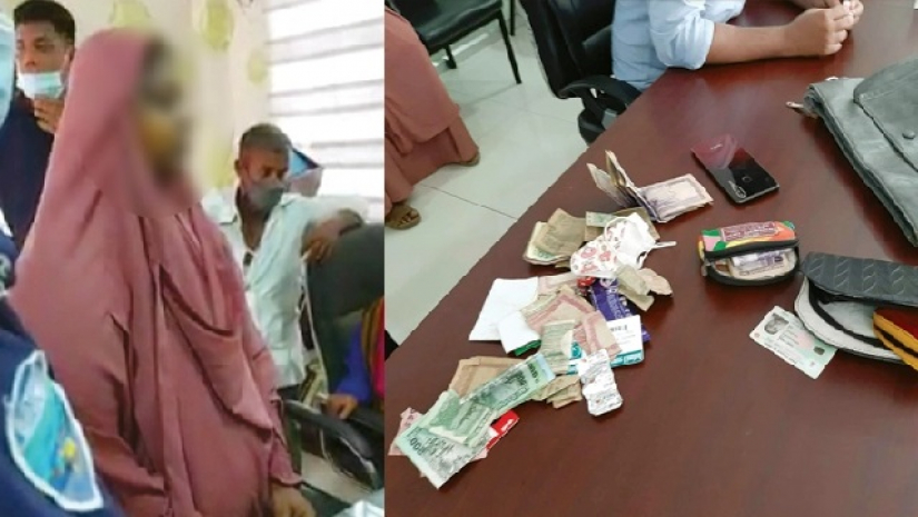 শপিংমলে চুরি করতে গিয়ে হাতেনাতে ধরা যুবলীগ নেতার স্ত্রী