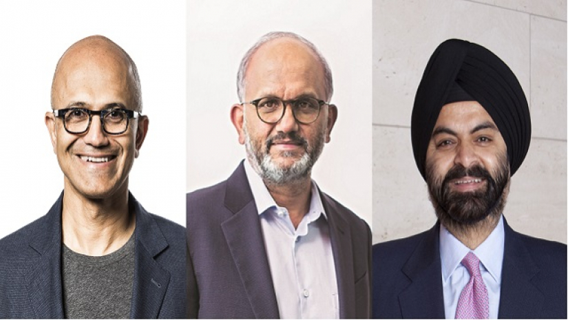 সত্য নাদেলা, শান্তনু নারায়ণ এবং অজয়পাল সিং বাঙ্গা