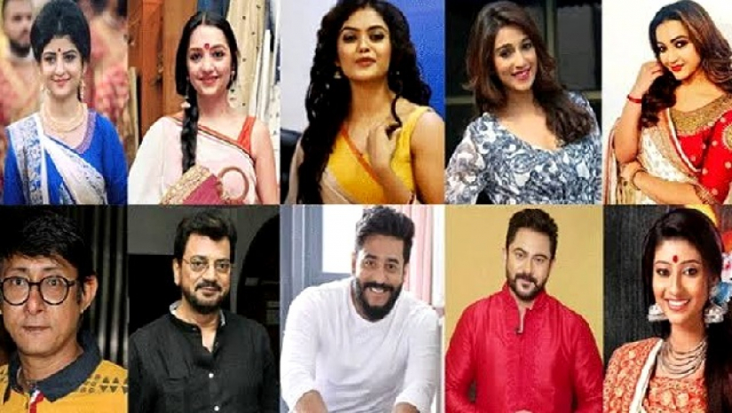 নির্বাচনে অংশ নেওয়া তারকাদের একাংশ