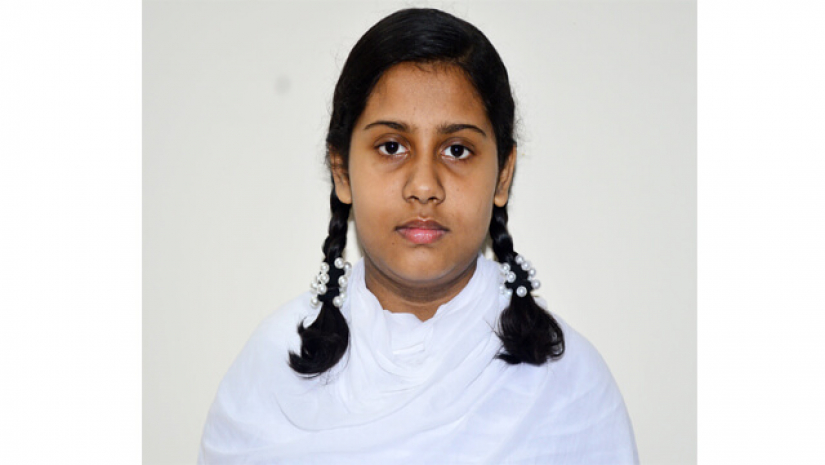 মনিপুর স্কুল এন্ড কলেজের ছাত্রী তাবাসসুম নাহার ইফা