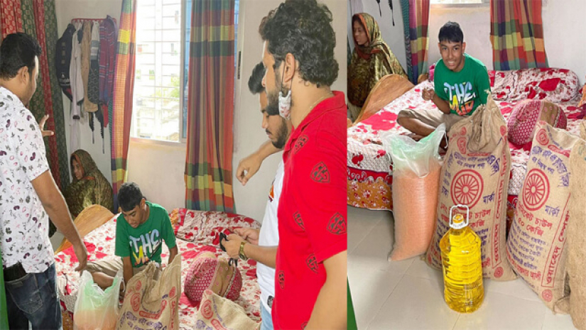বৃদ্ধ ফরিদের বাড়িতে ৯০ দিনের খাবার নিয়ে হাজির রাব্বানী