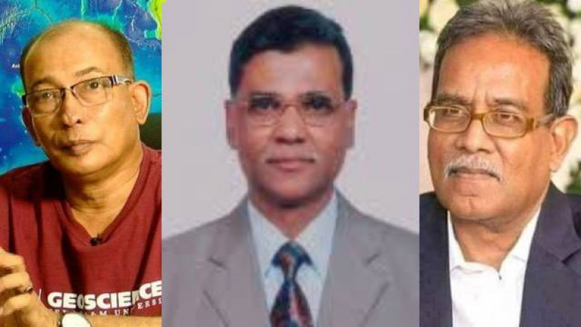 অধ্যাপক ড. সৈয়দ হুমায়ুন আখতার, অধ্যাপক ড. মো. অধ্যাপক ইমদাদুল হক ও অধ্যাপক ড. কামাল উদ্দিন আহমেদ (বাঁ থেকে)