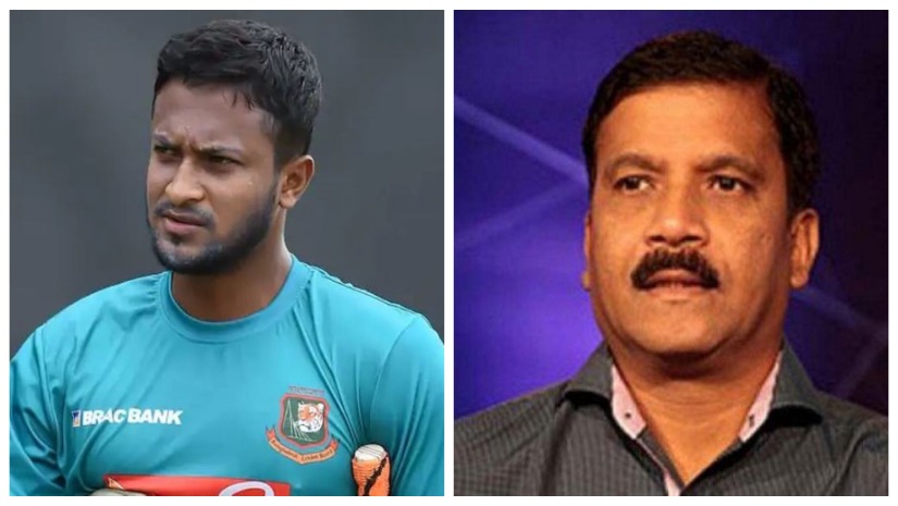 সাকিব আল হাসান (বায়ে) ও আসিফ নজরুল