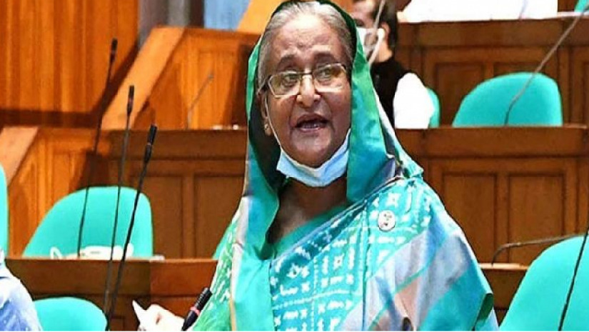 জাতীয় সংসদের প্রশ্নোত্তর পর্বে বক্তব্য রাখছেন প্রধানমন্ত্রী