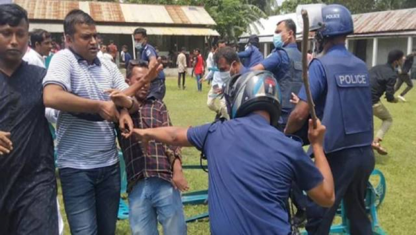 ময়মনসিংহে ছাত্রদল-পুলিশ সংঘর্ষে আহত ২৫