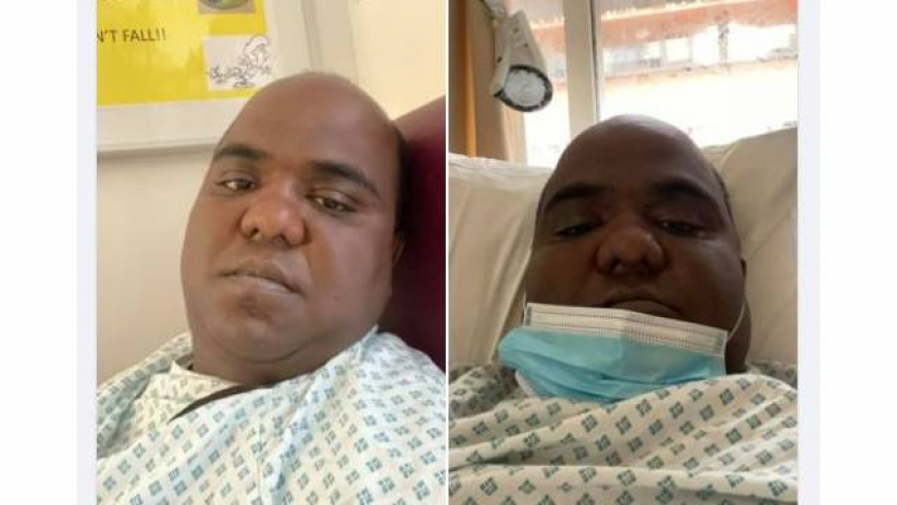 হাসপাতালের গাউন পরা নাজমুল