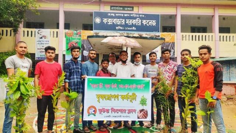ফুটন্ত কিশোর ক্লাবের উদ্যোগে মাসব্যাপী বৃক্ষরোপণ কর্মসূচি