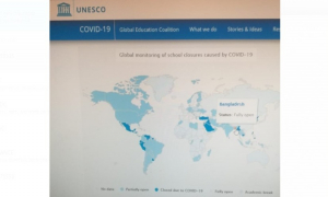ইউনেসকোর ওয়েবসাইটে বাংলাদেশের স্কুল নিয়ে ভুল তথ্য