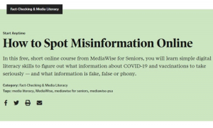 ফ্যাক্টচেকে আগ্রহী হলে পয়েন্টারের এই কোর্সটি করে ফেলুন