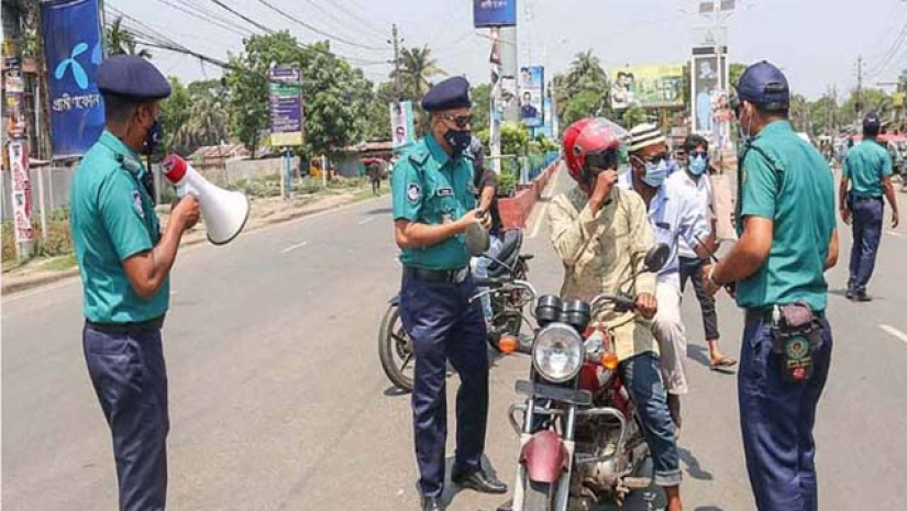 লকডাউনে আজ দুপুর পর্যন্ত গ্রেফতার ৪২৯, জরিমানা ৮ লাখ ৬৯ হাজার
