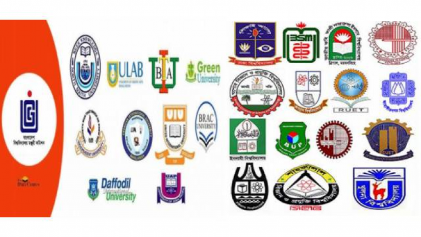 ইউজিসি ও পাবলিক-প্রাইভেট ইউনিভার্সিটির লোগো