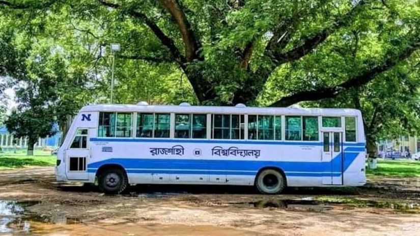 শিক্ষার্থীদের আন্দোলনের মুখে ১৫ জুলাই থেকে রাবিতে বাস সেবা চালু 