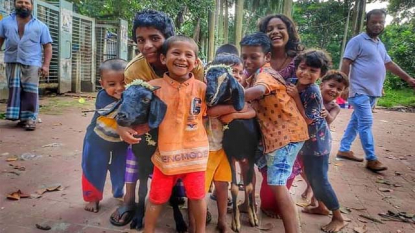 ক্যাম্পাসের ছিন্নমূল শিশুদের জন্য কুরবানি দিলেন ঢাবির সৈকত