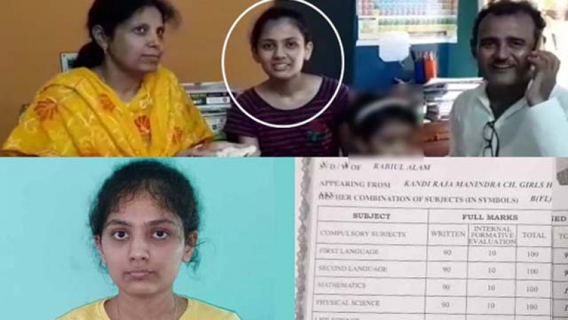 উপরের ছবিতে পরিবারের সঙ্গে রুমানা