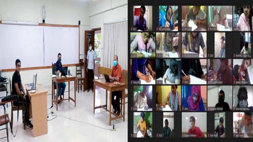 ঢাবিতে অনলাইনে ফাইনাল পরীক্ষায় উপস্থিতি শতভাগ