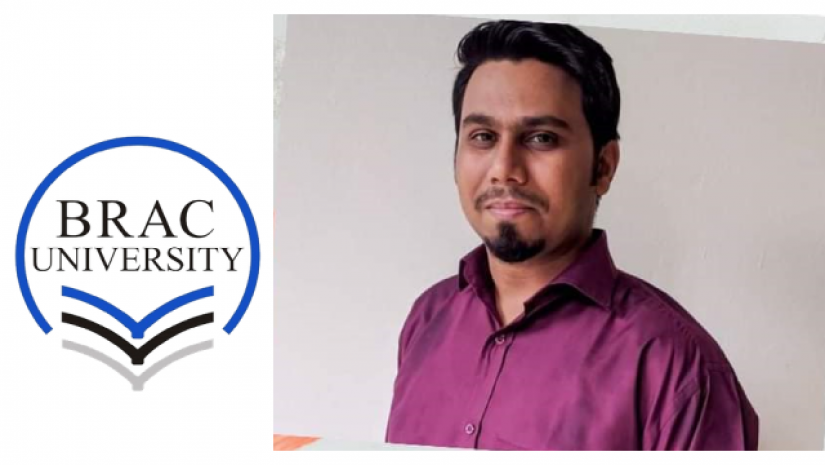 মো. ফুয়াদ হাসান ও ব্রাক বিশ্ববিদ্যালয়ের লোগো