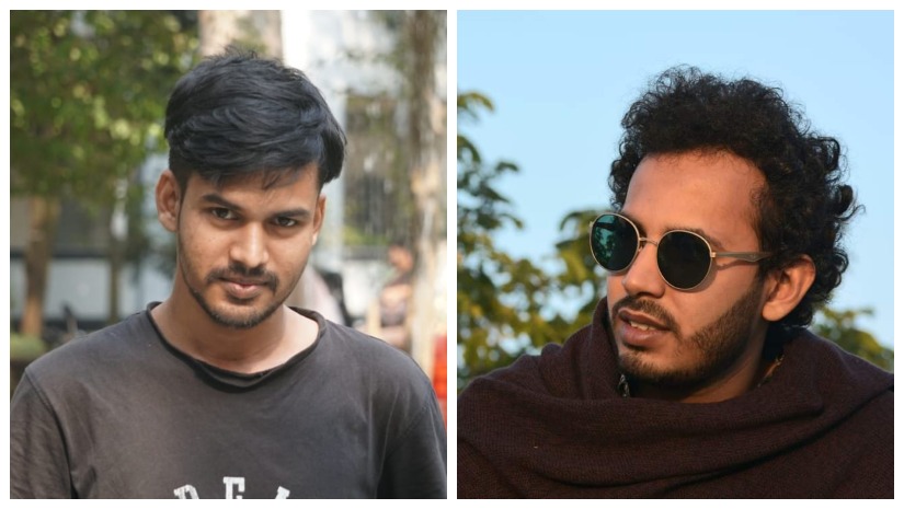 ঢাকা বিশ্ববিদ্যালয়ে সাহিত্য সংসদের সভাপতি ফয়সাল আহমদ (বায়ে) ও সাধারণ সম্পাদক অসিত দেবনাথ অন্তু