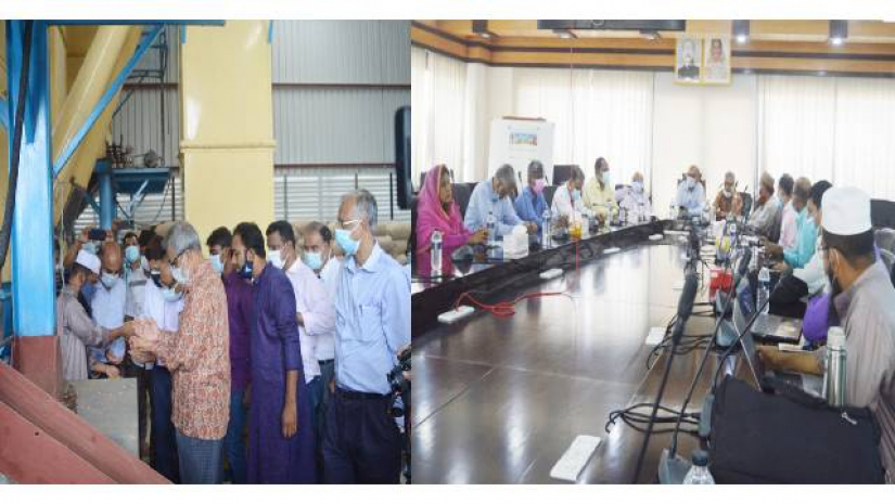 হাবিপ্রবি উদ্ভাবিত মাল্টিক্রপ ড্রায়ার পরিদর্শনে কেজিএফ'র প্রতিনিধিদল