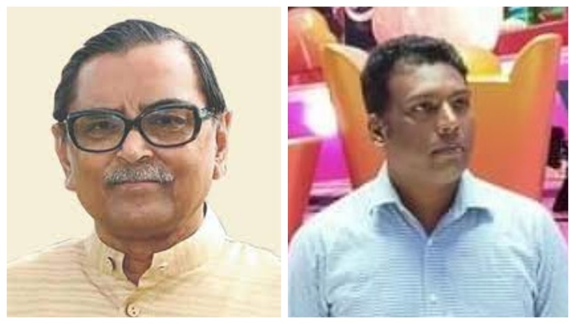 সংসদ সদস্য রাশেদ খান মেনন (বায়ে) ও আবদুল হামিদ