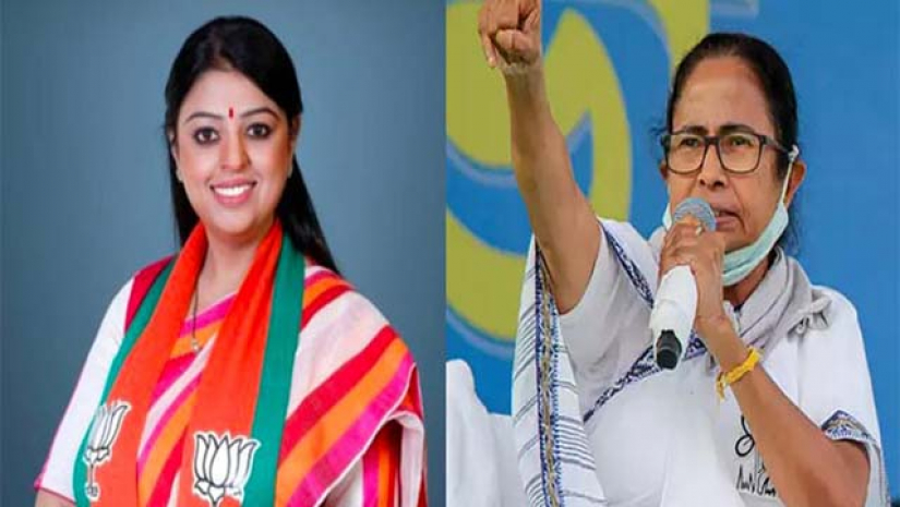 প্রিয়ঙ্কা টিবরেওয়াল ও মমতা ব্যানার্জী