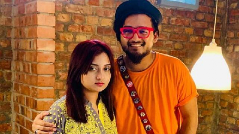 গায়ক নোবেল ও তার স্ত্রী মেহরুবা সালসাবিল মাহমুদ