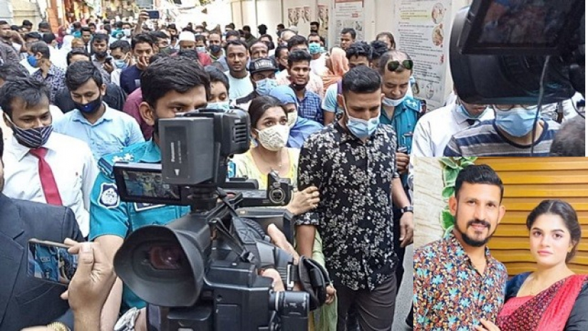 ক্রিকেটার নাসির হোসেন, তার স্ত্রী তামিমা সুলতানা তাম্মি