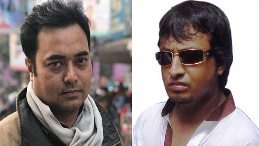 সাংবাদিক রিশাদ হুদা, ডানে ছাত্রলীগ নেতা নাজিম আহম্মেদ
