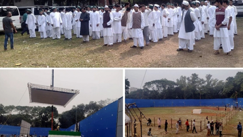 রেসকোর্স ময়দানের আদলে সাজানো হয়েছে ঢাকা কলেজের প্রাঙ্গণ