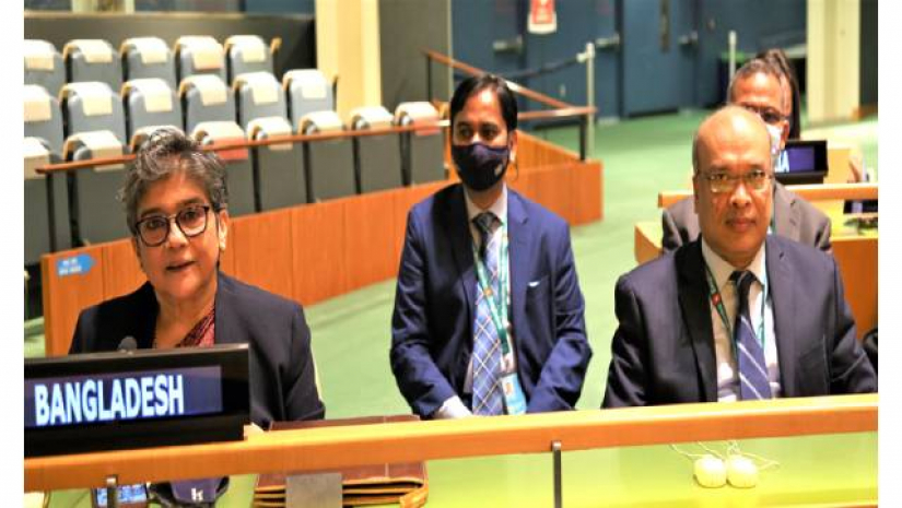 সিদ্ধান্তটি গৃহীত হবার পর বাংলাদেশের পক্ষে বক্তব্য প্রদান করেন জাতিসংঘে নিযুক্ত বাংলাদেশের স্থায়ী প্রতিনিধি 