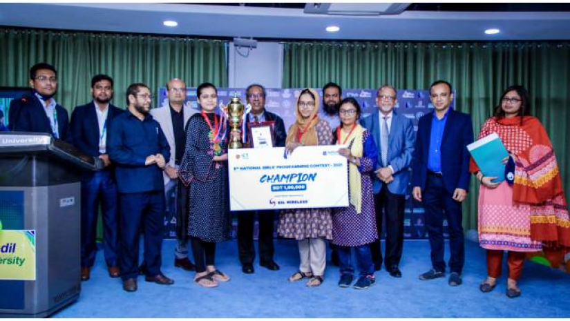 প্রতিযোগিতায় চ্যাম্পিয়ন বুয়েট প্রতিনিধি দল