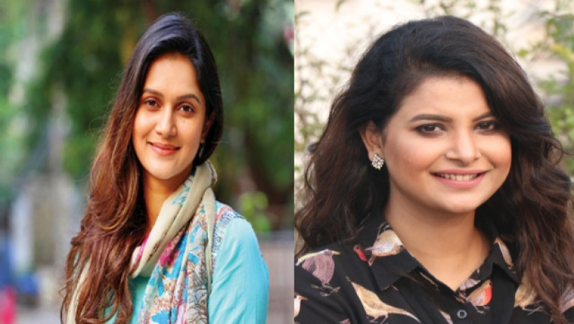 অভিনেত্রী রাফিয়াত রশিদ মিথিলা ও শবনম ফারিয়া (বাম দিক থেকে)