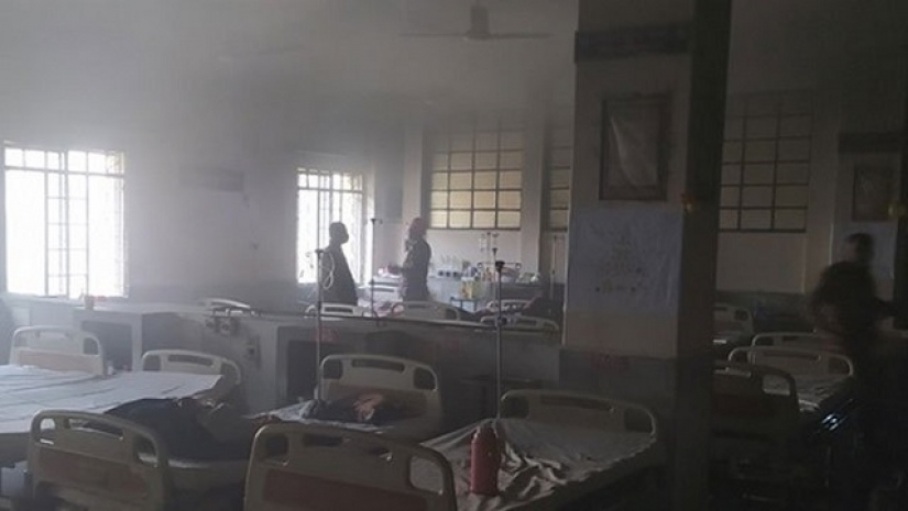 রংপুর মেডিকেল কলেজ হাসপাতালে আগুন