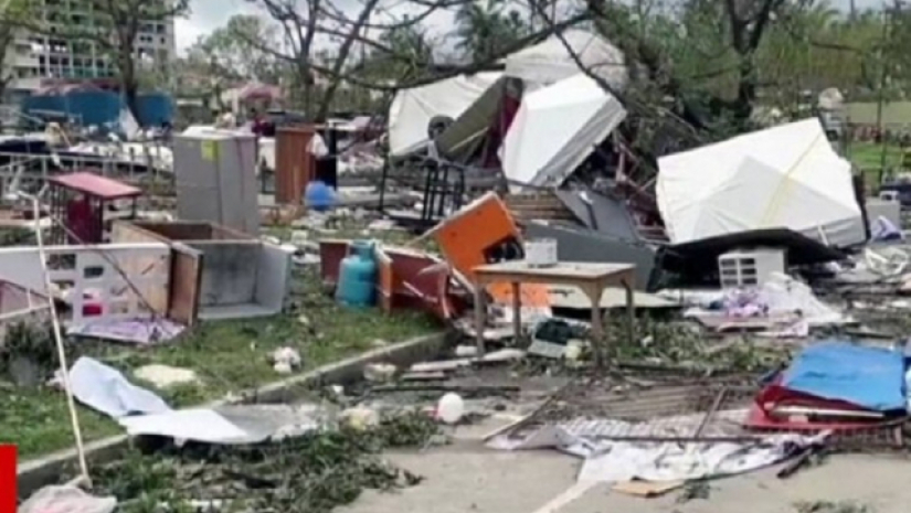 টাইফুন ‘রাই’-এর আঘাতে ফিলিপাইনে ধ্বংসলীলার চিত্র