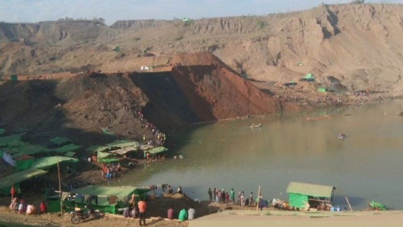 মিয়ানমারে জেড পাথরের খনিতে ভূমিধস